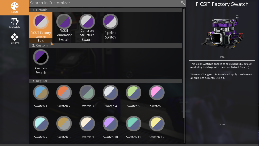 The Color menu of the Customizer